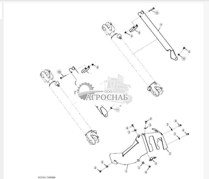 Ограждения цилиндра арки (однофункциональные) 